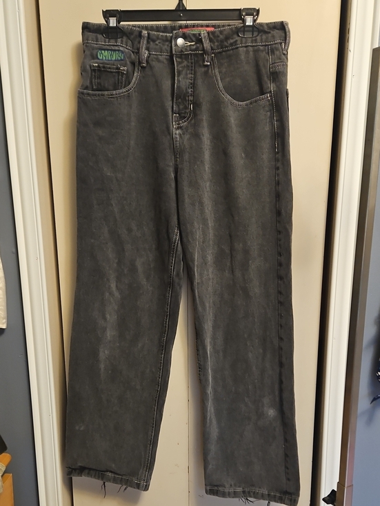 Other - VINTAGE Grey Washed Jeans - 100%COTTON Empire Straight Leg Sz6 Fraid Bottom W16